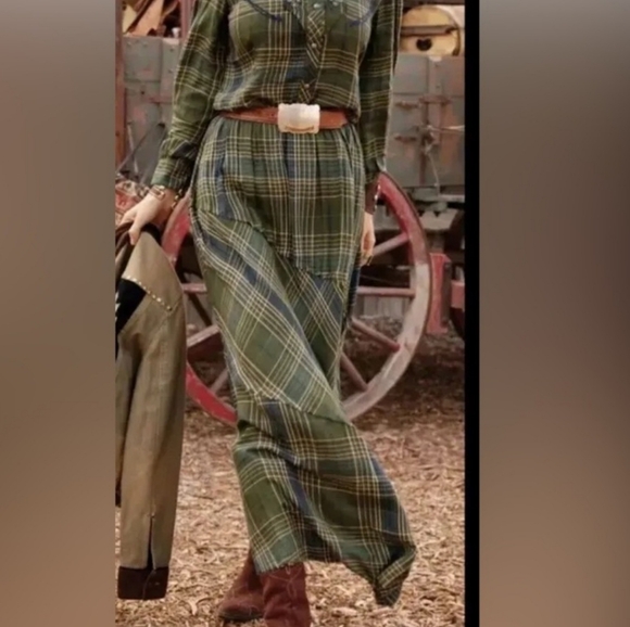 Double D Ranch Josef Plaid Pleated Western Skirt - Picture 1 of 13